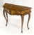 Italian One Drawer Thick Burl Olive Wood Veneers Patches Console Table MINT For Sale - Image 9 of 18