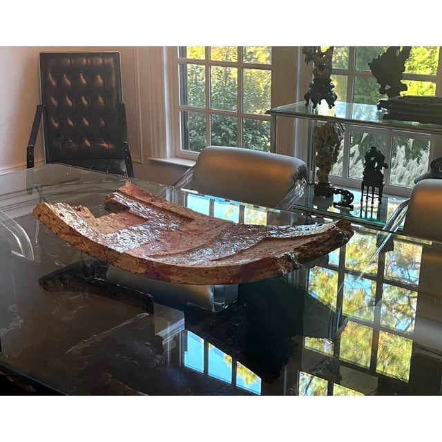 Brown Ryuichi Kakurezaki Ceramic Sculptural Centerpiece For Sale - Image 8 of 13