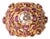 Vintage 21k Gold Ruby and Diamond Dome Cocktail Ring, Size 6.75 For Sale