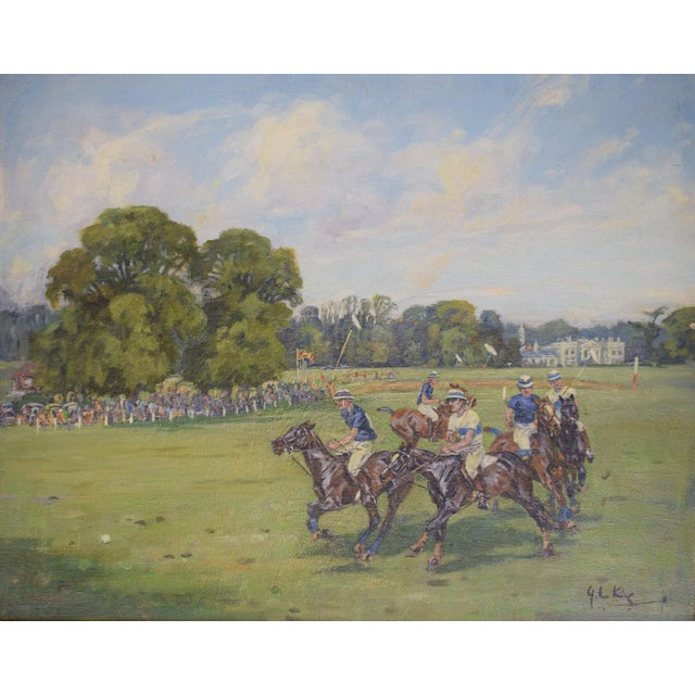 Canvas Sz: 16 1/2"H x 20"W Frame Sz: 19 1/2"H x 23 1/2"W Provenance: From The Collection of Nicholas Colquhoun-Denvers,...