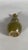 Qianlong period (1736-1795) Gourd-shaped vase, olive green speckled glazed porcelain of the "tea powder" type. China....