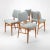 These mid-century dining chairs are a perfect example of the timeless elegance and functional design of this period. These...