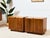 Chestnut Mid 20th Century Pair of Double Double Door Nightstands by Lane, Attributed For Sale - Image 8 of 12