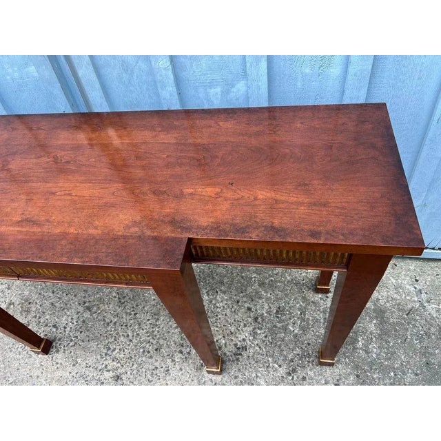 Early 20th Century Neoclassical Style Mahogany Inlaid Console Table. For Sale In Washington DC - Image 6 of 11