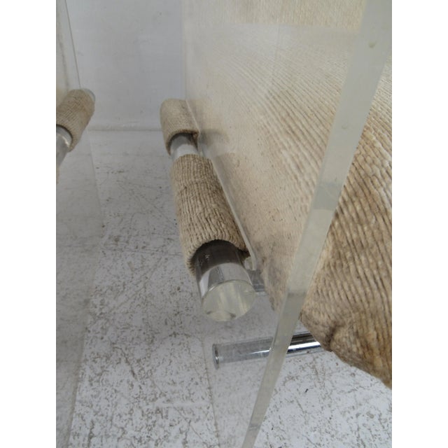 Mid-Century Modern 1960s Pair of Mid-Century Modern Lucite Pace Style Lounge Chairs - 2 Pieces For Sale - Image 3 of 12