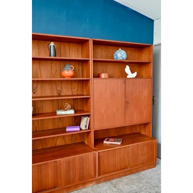Vintage Teak Bookcase by Heinrich Riestenpatt, 1960s For Sale - Image 12 of 18