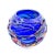 Artistic spherical Murano glass vase with an intense blue colour. Sinuous shape and colors inspired by the sea make this...