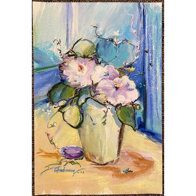 Impressionist Floral Still Life by Susan Glendenning For Sale - Image 3 of 3
