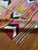 A beautiful example of Anatolian weaving tradition, this vintage Turkish kilim features the iconic Saf (Saff) panel...