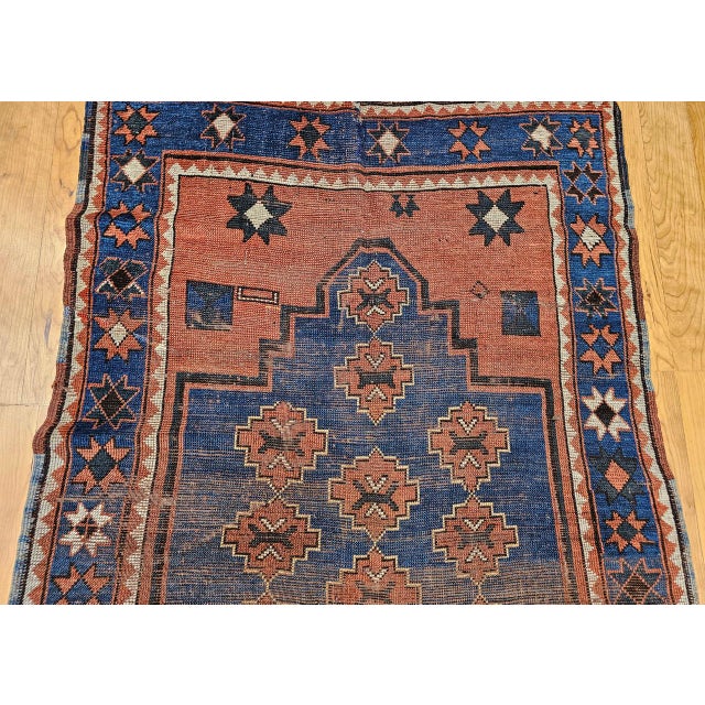 Antique Caucasian Kazak Bordjalou Rug, Hand-Knotted Wool, Late 1800s, 4' x 6' For Sale - Image 13 of 18