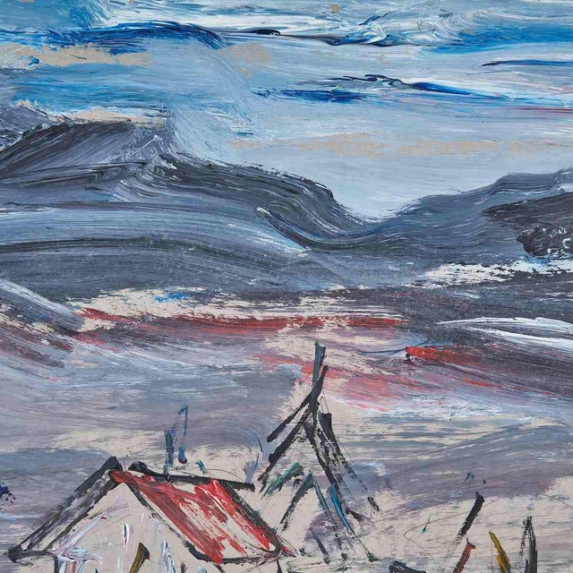 Giovanni Lovetti, Landscape Painting, 2000s, Wood For Sale - Image 3 of 4