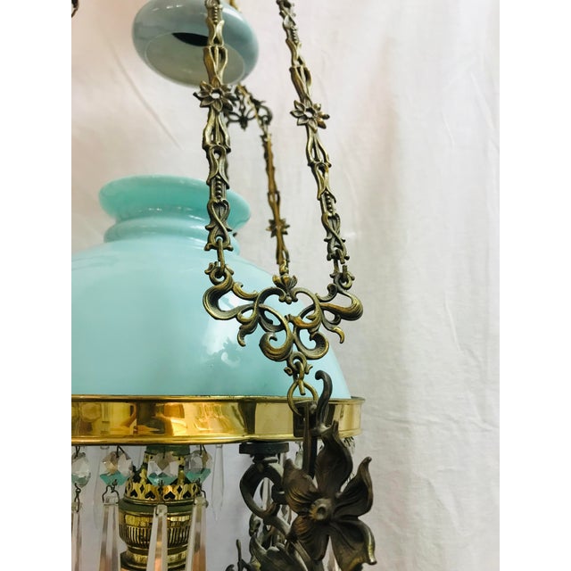 19th Century Victorian Oil Lamp Converted to Electric Chairish