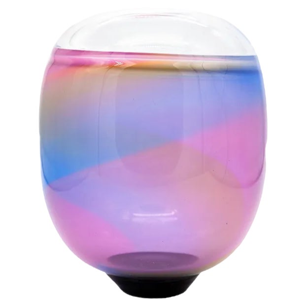 Vase by Jan-Erik Ritzman & Jan-Erik Carlsson, Transmins Hytta, Sweden, 1980s For Sale