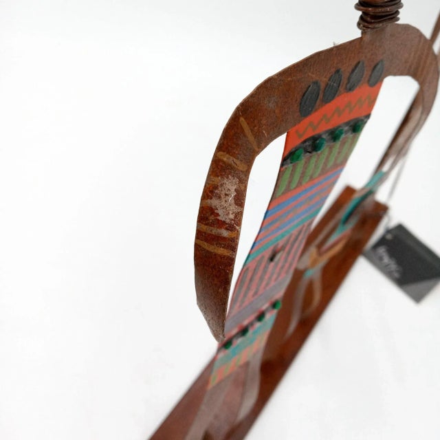 Brown Abstract Metal Family Sculpture Ooak Vintage Bill Finks Brutalist Primitive Home Decor For Sale - Image 8 of 12