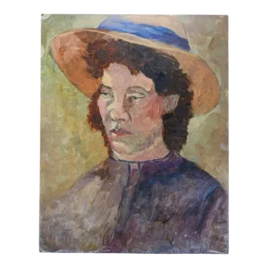 Vintage 1988 Portrait Study Painting