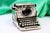 Silver Antique Silver Model Typewriter For Sale - Image 8 of 8