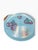 Blue Vintage MCM Georges Briard Large Blue & Purple Fruit Curved Glass Tray W/ Wood Handles For Sale - Image 8 of 10