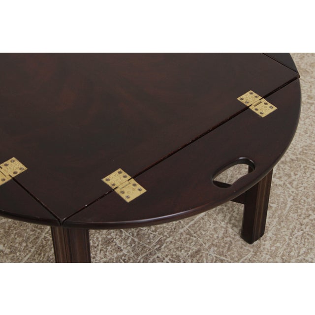 Stickley Mahogany Butlers Tray Top Table For Sale - Image 10 of 16