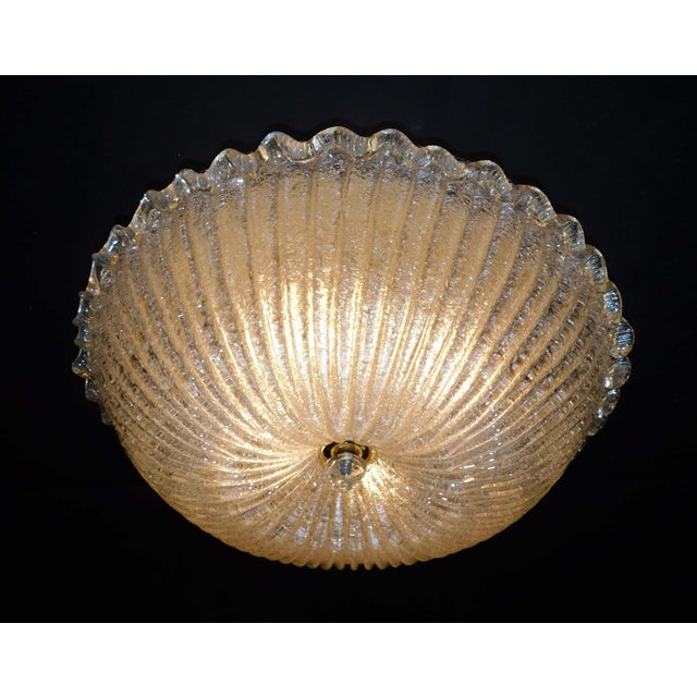 1960s 1960s Graniglia Flush Mount Attributed to Barovier e Toso For Sale - Image 5 of 7