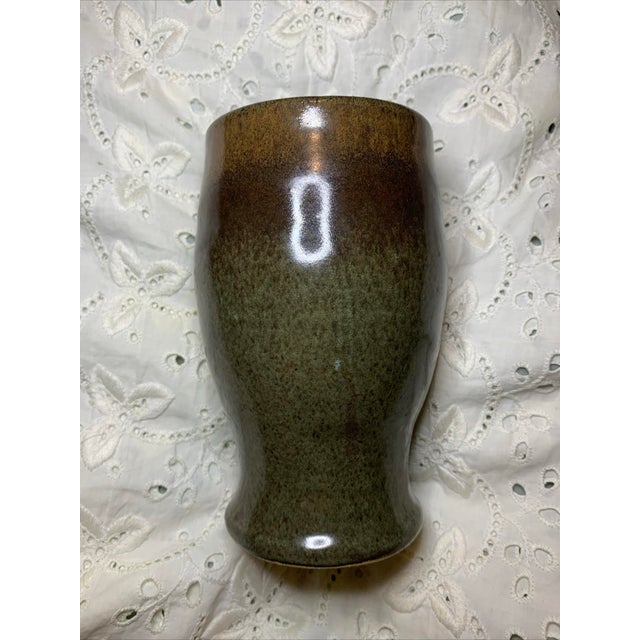 Vintage Rowe Pottery Stoneware Pint Glass Beer Drinking Tumbler Wisconsin A pretty piece in an unusual color for Rowe...