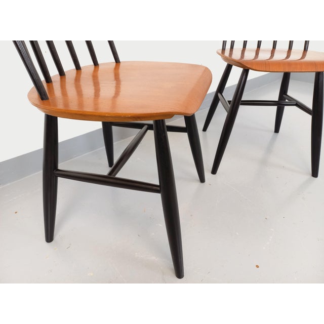 Vintage Scandinavian Fanett Chairs by Ilmari Tapiovaara, 1960s, Set of 2 For Sale - Image 9 of 15