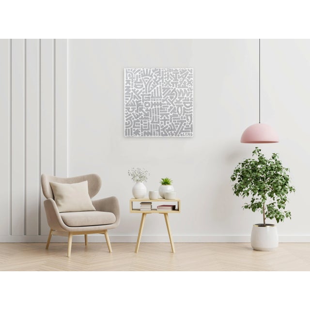 Textile "In Connexion" Original Artwork by Ilan Leas For Sale - Image 7 of 10