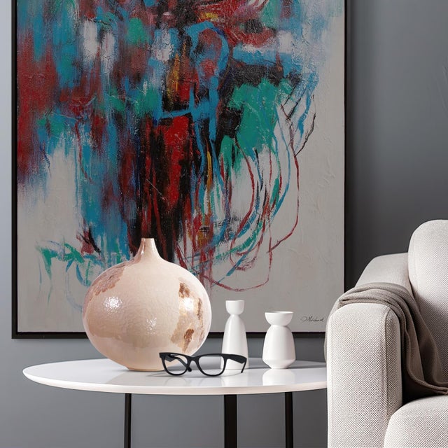 Contemporary Petrini Tuscan Small Round Iron Vase For Sale - Image 3 of 9