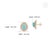 3.97Carat Turquoise & Diamond Double Halo Statement Earrings in 14k Gold- A Pair For Sale - Image 10 of 14
