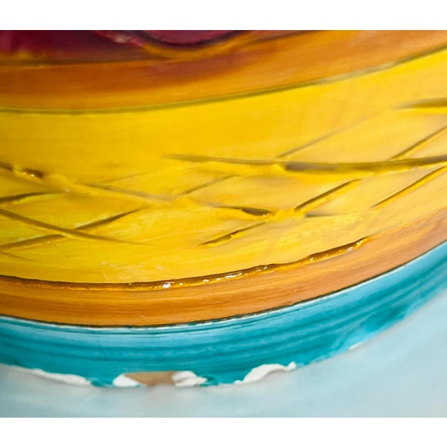 Large Vintage Sgradito Made in Italy Rooster Bird Vase For Sale In Chicago - Image 6 of 9