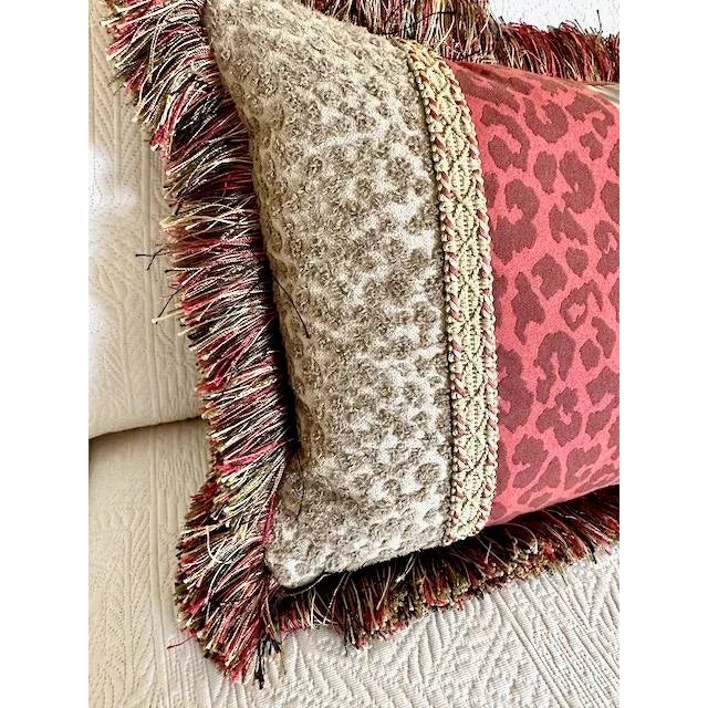 2010s Jewel-Toned Decorative Lumbar Pillow For Sale - Image 5 of 7