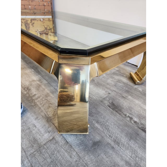 Mid 20th Century Mastercraft Brass Coffee Table by Karl Springer For Sale - Image 11 of 16