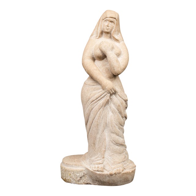 J. Todak Nude Woman Carved Stone Sculpture For Sale