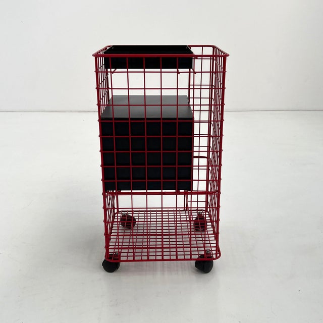 1960s Wire Chest of Drawers on Wheels, 1980s For Sale - Image 5 of 12