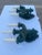 Early 20th Century Pair of American Empire Trident Castle Sconces in Patinated Bronze For Sale - Image 5 of 13