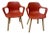 Pair of Vitra Modern Design Hal Armchairs With Wooden Legs For Sale