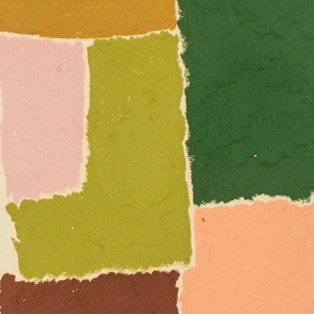 Abstract Abstract Oil Painting by French Artist Hortense Reynaud For Sale - Image 3 of 8