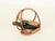 Italian Organic Curved Rattan and Hand-Woven Wicker Bottle Holder, 1960s For Sale - Image 3 of 12