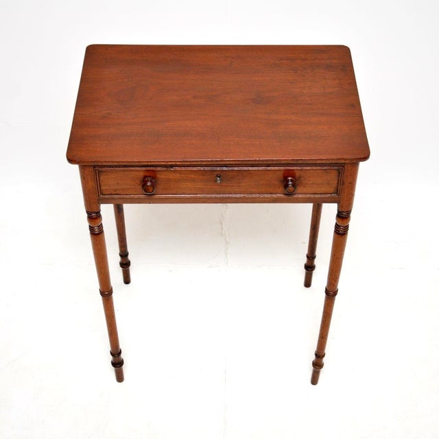Wood Antique Georgian Side Table, 1800s For Sale - Image 7 of 11