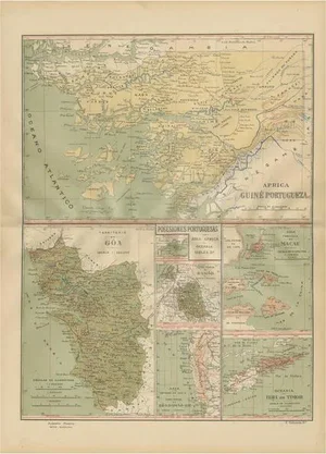 Map of Portugals Global Legacy in 1903