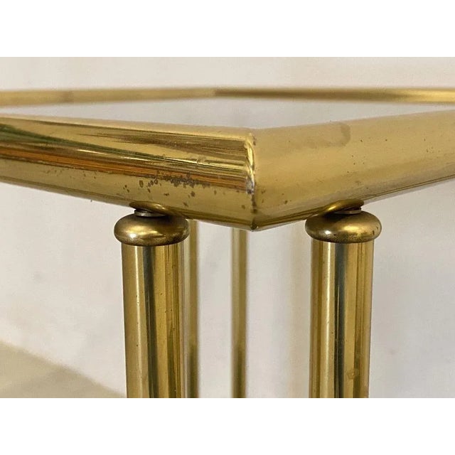 Vintage Brass Side Tables, 1970s, Set of 2 For Sale - Image 9 of 10
