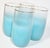 Metal Turquoise Blendo Glasses - Set of Four For Sale - Image 7 of 9