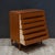 Brown Mid-Century e.w. Bach Tall Teak Dressers With Sculpted Handles c.1950 For Sale - Image 8 of 18