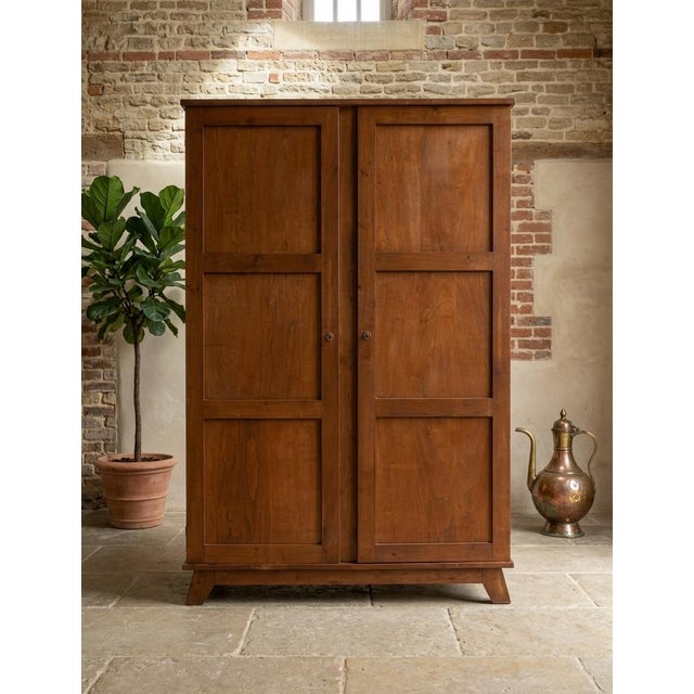 Vintage Wardrobe by René Gabriel, 1945, in Very Good conditions. Designed 1920 to 1949 This piece has an attribution mark,...