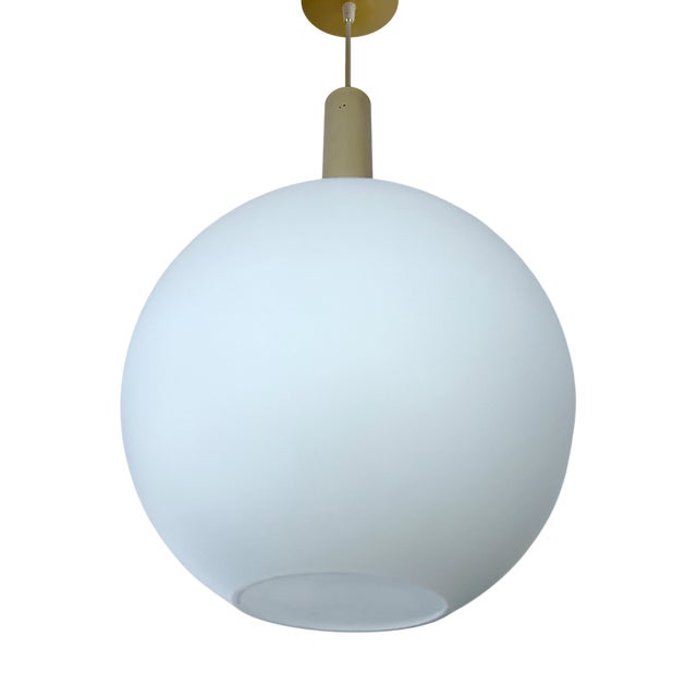 Large Vintage Glass Pendant Light from Doria, 1950s For Sale