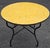 Moroccan 40" Handcrafted Yellow Moroccan Mosaic Table, Bejmat Style For Sale - Image 3 of 7