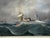 S.S. Shelley in Heavy Seas — Attributed to Lucas Papaluca (1890–1934) Early 20th Century Neapolitan Marine Painting |...