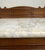 Antique Victorian Eastlake Style Walnut Marble Top Cabinet Commode Washstand For Sale - Image 4 of 12