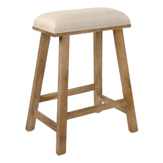 Jocelyn Counter Stool - Natural Linen For Sale