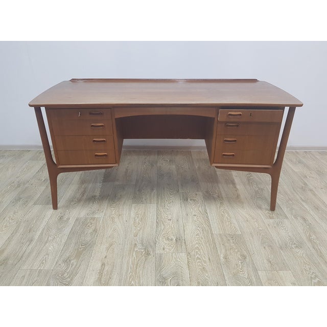 Teak Desk by Svend Aage Madsen for HP Hansen, Denmark, 1960s For Sale - Image 16 of 18