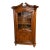 Late 19th Century Louis XV Style French Oak Bookcase With Glazed Glass Door, Circa 1860 For Sale